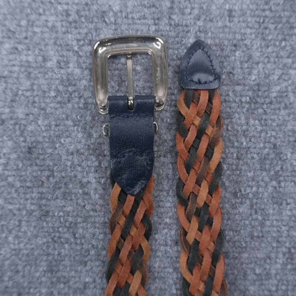 Braided Leather Belt Unisex 32